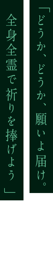 「叶わないのは承知の上ですが、願うだけなら、自由でしょう？」